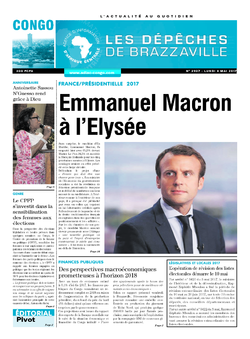 Les Dépêches de Brazzaville : Édition brazzaville du 08 mai 2017