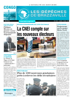 Les Dépêches de Brazzaville : Édition brazzaville du 15 mai 2017