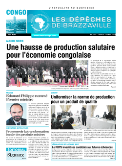 Les Dépêches de Brazzaville : Édition brazzaville du 16 mai 2017