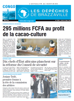 Les Dépêches de Brazzaville : Édition brazzaville du 18 mai 2017
