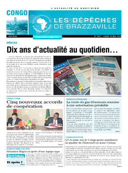 Les Dépêches de Brazzaville : Édition brazzaville du 22 mai 2017
