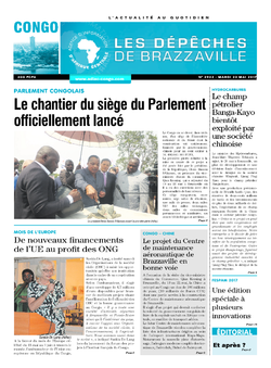 Les Dépêches de Brazzaville : Édition brazzaville du 23 mai 2017