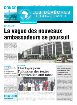 Les Dépêches de Brazzaville : Édition brazzaville du 01 juin 2017