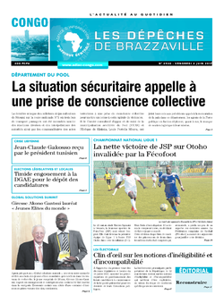 Les Dépêches de Brazzaville : Édition brazzaville du 02 juin 2017