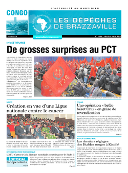 Les Dépêches de Brazzaville : Édition brazzaville du 08 juin 2017