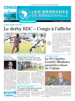 Les Dépêches de Brazzaville : Édition brazzaville du 09 juin 2017