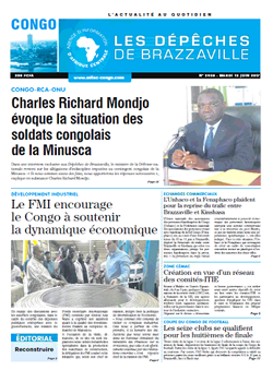 Les Dépêches de Brazzaville : Édition brazzaville du 13 juin 2017