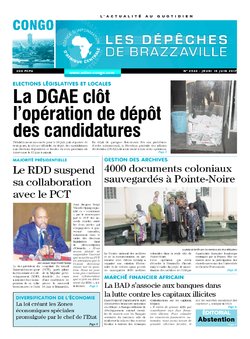 Les Dépêches de Brazzaville : Édition brazzaville du 15 juin 2017