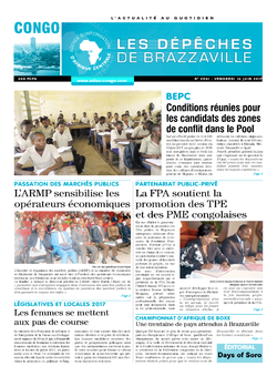 Les Dépêches de Brazzaville : Édition brazzaville du 16 juin 2017