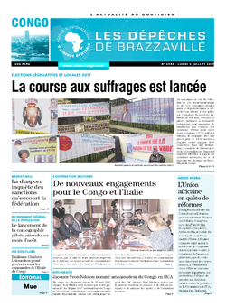 Les Dépêches de Brazzaville : Édition brazzaville du 03 juillet 2017