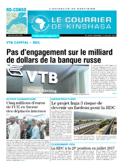 Les Dépêches de Brazzaville : Édition brazzaville du 07 juillet 2017