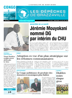 Les Dépêches de Brazzaville : Édition brazzaville du 12 juillet 2017