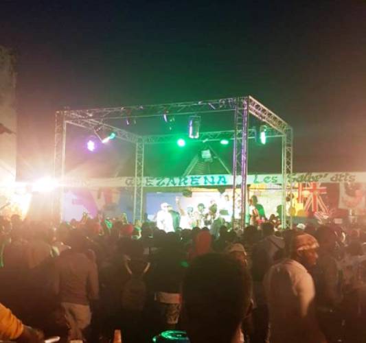 Un aperçu de l'ambiance de la première soirée, le 7 juillet, à Guez Arena Un aperçu de l'ambiance de la première soirée, le 7 juillet, à Guez Arena