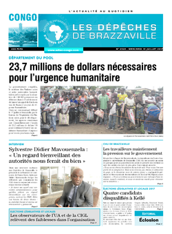 Les Dépêches de Brazzaville : Édition brazzaville du 19 juillet 2017