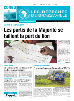 Les Dépêches de Brazzaville : Édition brazzaville du 27 juillet 2017
