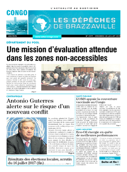 Les Dépêches de Brazzaville : Édition brazzaville du 28 juillet 2017