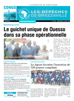 Les Dépêches de Brazzaville : Édition brazzaville du 02 août 2017