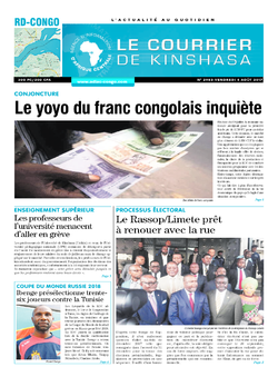 Les Dépêches de Brazzaville : Édition brazzaville du 04 août 2017