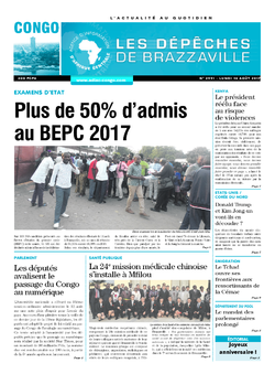 Les Dépêches de Brazzaville : Édition brazzaville du 14 août 2017