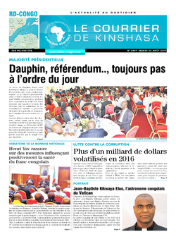 Les Dépêches de Brazzaville : Édition brazzaville du 22 août 2017