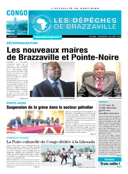 Les Dépêches de Brazzaville : Édition brazzaville du 25 août 2017