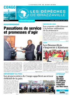 Les Dépêches de Brazzaville : Édition brazzaville du 30 août 2017