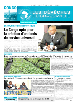 Les Dépêches de Brazzaville : Édition brazzaville du 12 septembre 2017