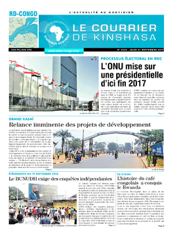 Les Dépêches de Brazzaville : Édition brazzaville du 21 septembre 2017