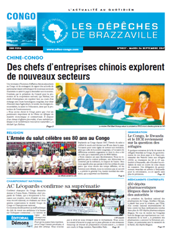 Les Dépêches de Brazzaville : Édition brazzaville du 26 septembre 2017