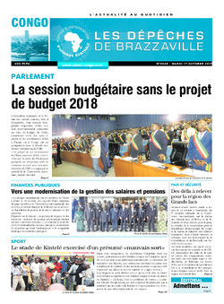 Les Dépêches de Brazzaville : Édition brazzaville du 17 octobre 2017