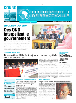 Les Dépêches de Brazzaville : Édition brazzaville du 30 octobre 2017