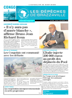 Les Dépêches de Brazzaville : Édition brazzaville du 02 novembre 2017