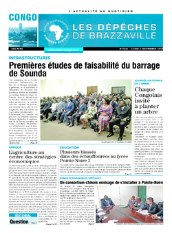 Les Dépêches de Brazzaville : Édition brazzaville du 06 novembre 2017