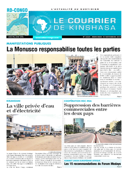 Les Dépêches de Brazzaville : Édition brazzaville du 15 novembre 2017