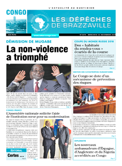 Les Dépêches de Brazzaville : Édition brazzaville du 22 novembre 2017