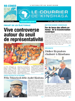 Les Dépêches de Brazzaville : Édition brazzaville du 29 novembre 2017