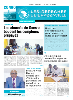 Les Dépêches de Brazzaville : Édition brazzaville du 30 novembre 2017
