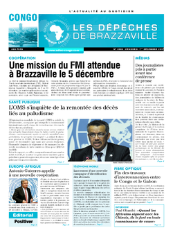 Les Dépêches de Brazzaville : Édition brazzaville du 01 décembre 2017