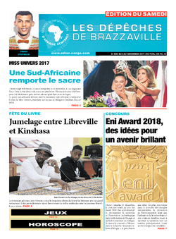 Les Dépêches de Brazzaville : Édition du 6e jour du 02 décembre 2017