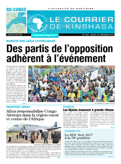 Les Dépêches de Brazzaville : Édition brazzaville du 26 décembre 2017