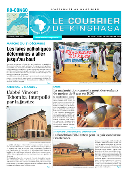 Les Dépêches de Brazzaville : Édition brazzaville du 28 décembre 2017