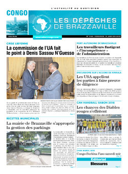 Les Dépêches de Brazzaville : Édition brazzaville du 19 janvier 2018