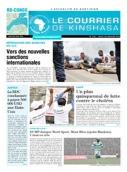 Les Dépêches de Brazzaville : Édition brazzaville du 25 janvier 2018