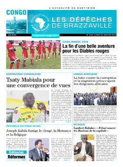Les Dépêches de Brazzaville : Édition brazzaville du 29 janvier 2018