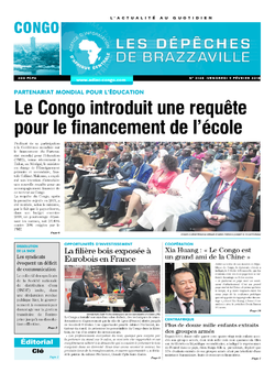 Les Dépêches de Brazzaville : Édition brazzaville du 09 février 2018