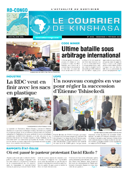 Les Dépêches de Brazzaville : Édition brazzaville du 09 février 2018
