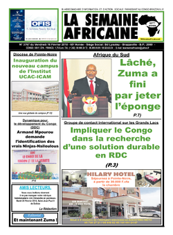 Les Dépêches de Brazzaville : Édition du 6e jour du 17 février 2018