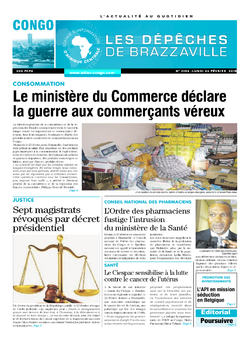 Les Dépêches de Brazzaville : Édition brazzaville du 26 février 2018