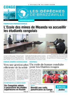 Les Dépêches de Brazzaville : Édition brazzaville du 27 février 2018