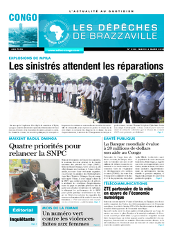 Les Dépêches de Brazzaville : Édition brazzaville du 06 mars 2018